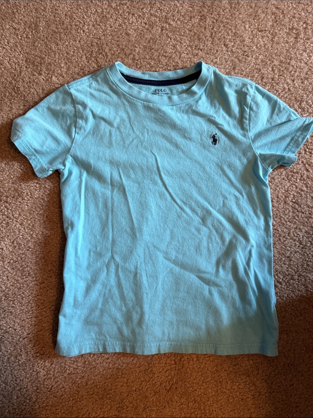 Polo by Ralph Lauren Kids Aqua Crewneck Tee